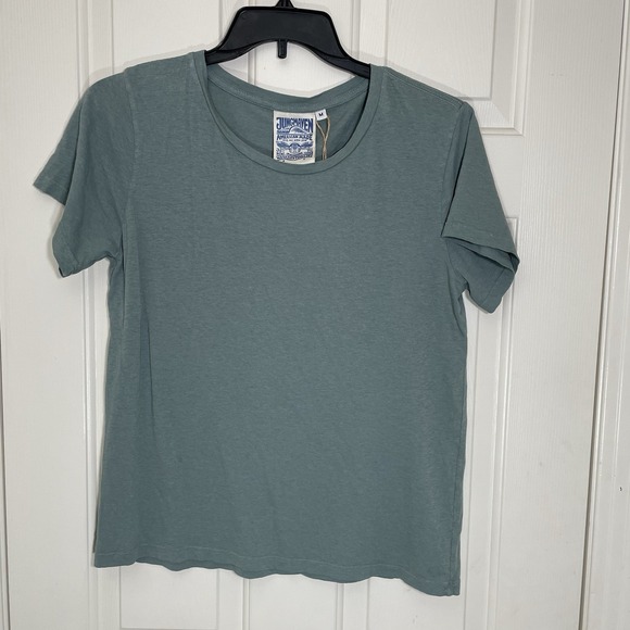 Jungmaven Ojai Hemp Organic Cotton Blend T Shirt Jade Green Womens M Made in USA - Picture 4 of 7